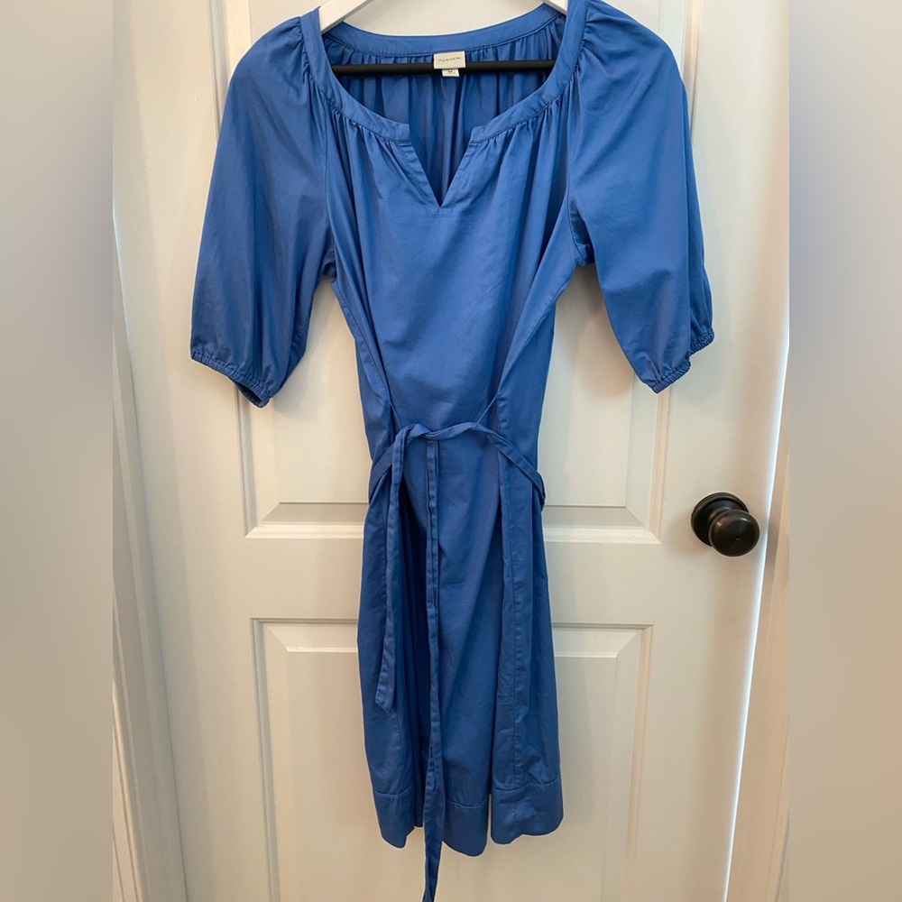 EUC Women’s Blue Midi Dress Size Medium - Picture 1 of 10